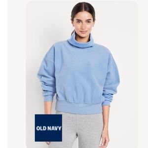 Old navy performance microfleece mock neck sweatshirt